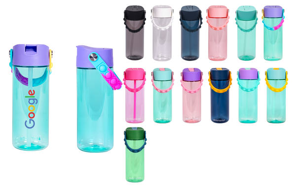 Elemental® Splash Pop Fidget 18oz Tritan Water Bottle