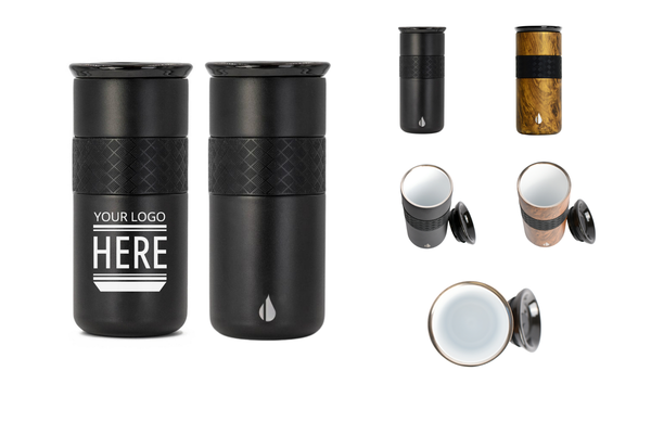 Elemental® Artisan Ceramic 16oz Stainless Steel Tumbler with Ceramic Lid