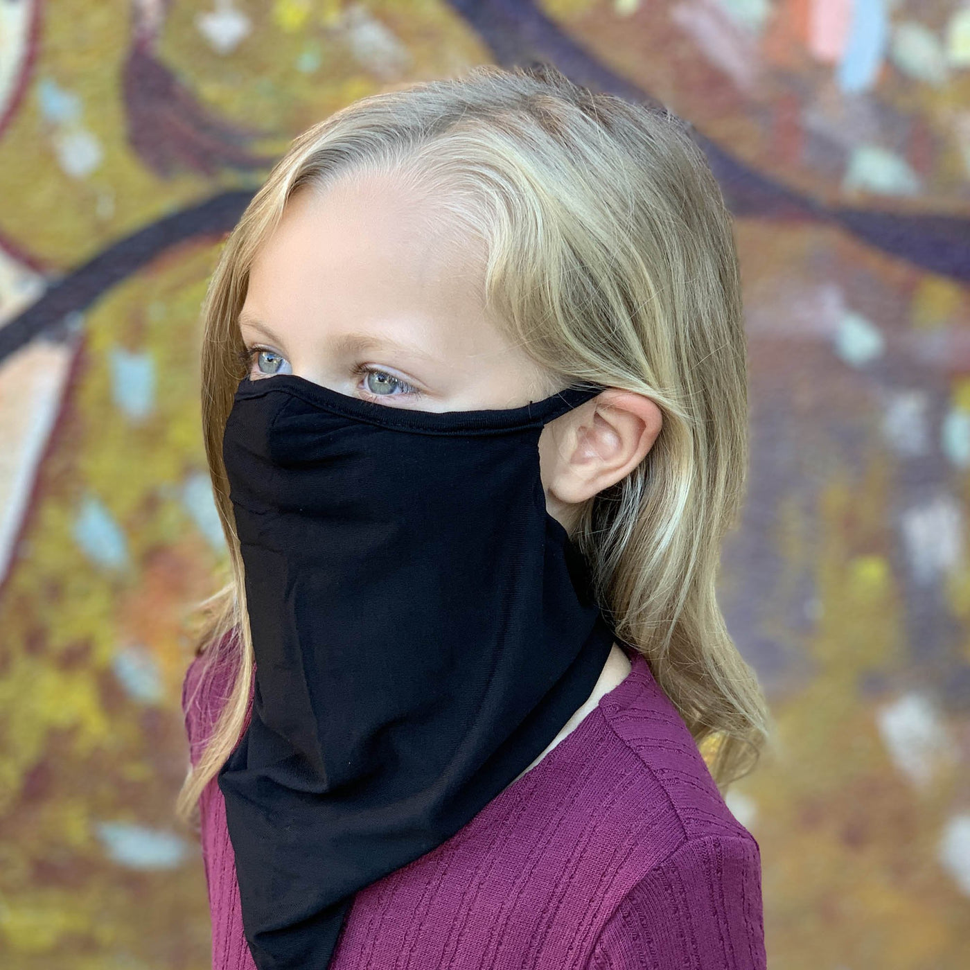 VSFM™ Kids Ultra-Soft Bamboo Neck Gaiter in Black