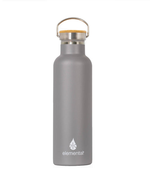 Elemental Stainless Steel Classic Water Bottle - 25oz Graphite - Elemental Gifts
