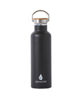 Elemental Stainless Steel Classic Water Bottle - 25oz Matte Black - Elemental Gifts