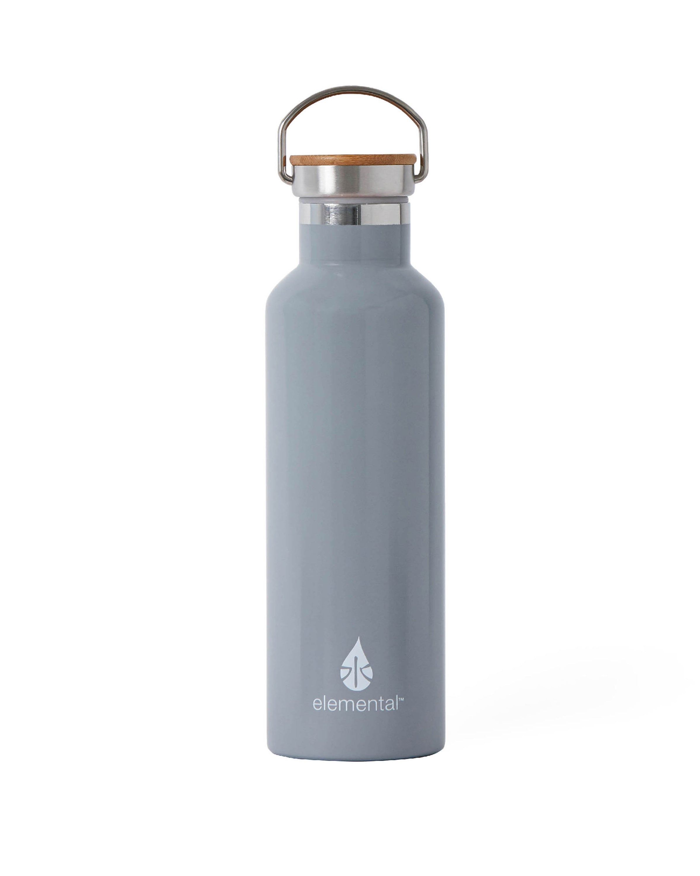 Elemental Stainless Steel Classic Water Bottle 25oz Gloss Storm Grey