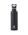 Elemental Stainless Steel Sport Water Bottle - 25oz Matte Black - Elemental Gifts