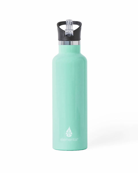 Elemental Stainless Steel Sport Water Bottle - 25oz Gloss Mint - Elemental Gifts